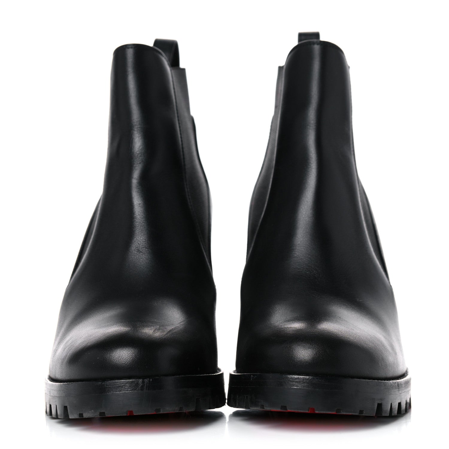 Christian Louboutin Calfskin Marchacroche 70 Chelsea Boots 37 Black 2 of 20