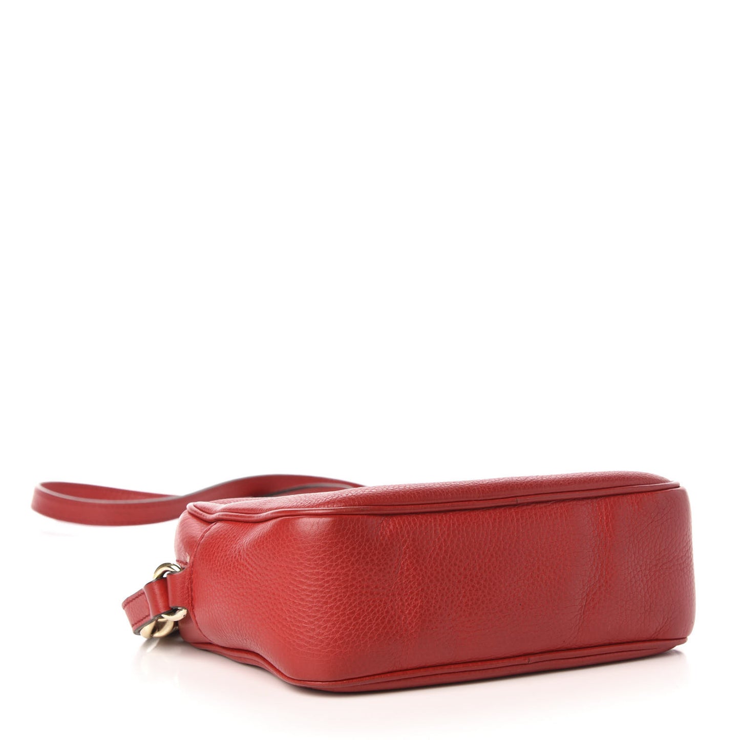 Pebbled Calfskin Small Soho Disco Bag Tabasco Red