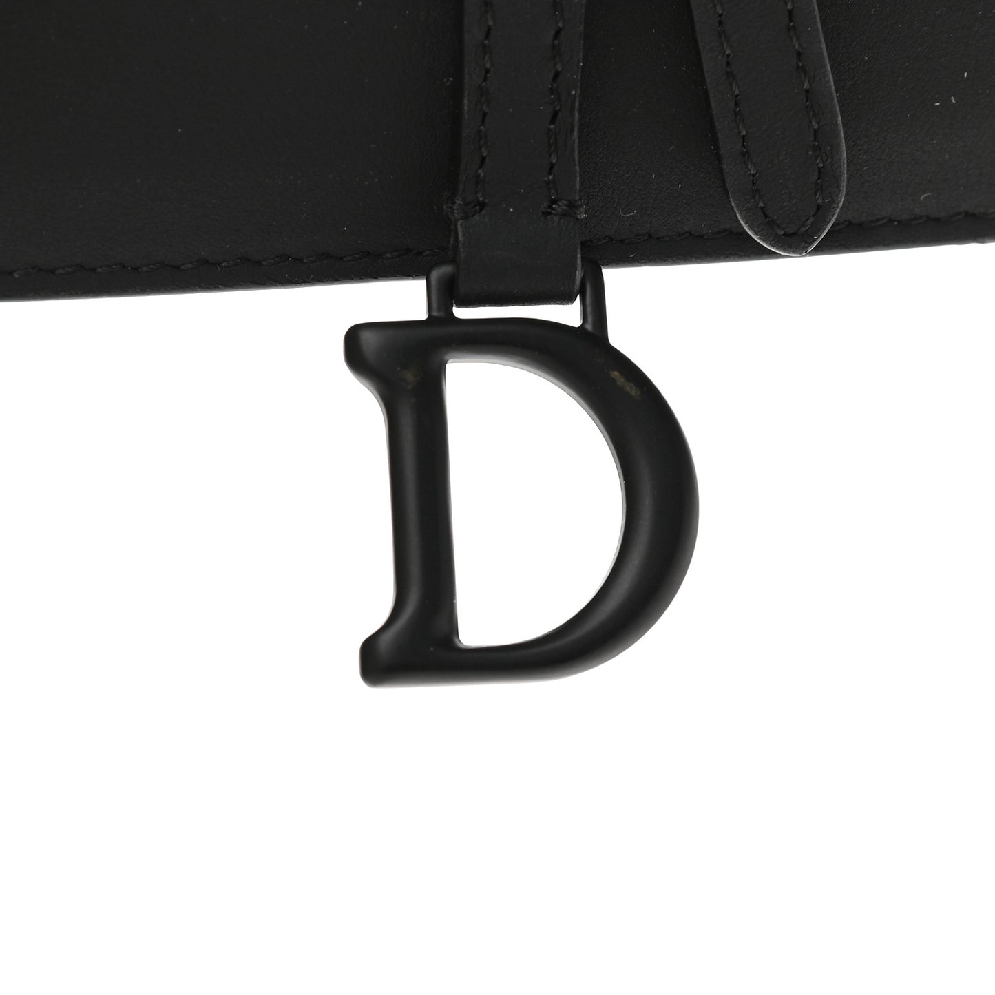 Ultra Matte Calfskin Saddle Belt Bag Black