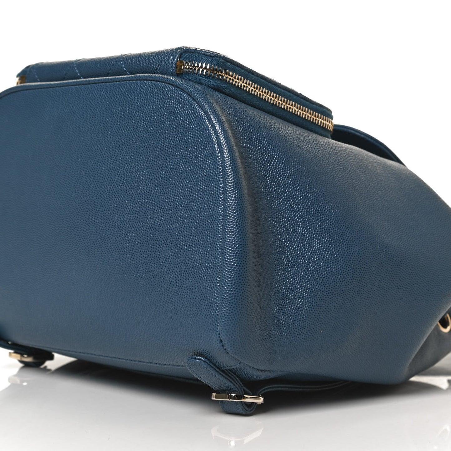 Caviar Quilted Business Affinity Backpack Blue