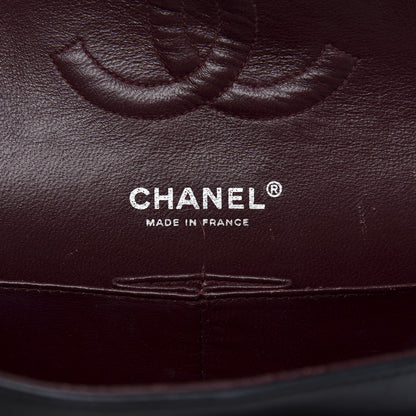 Chanel Lambskin Quilted Medium Double Flap Black 14 of 21