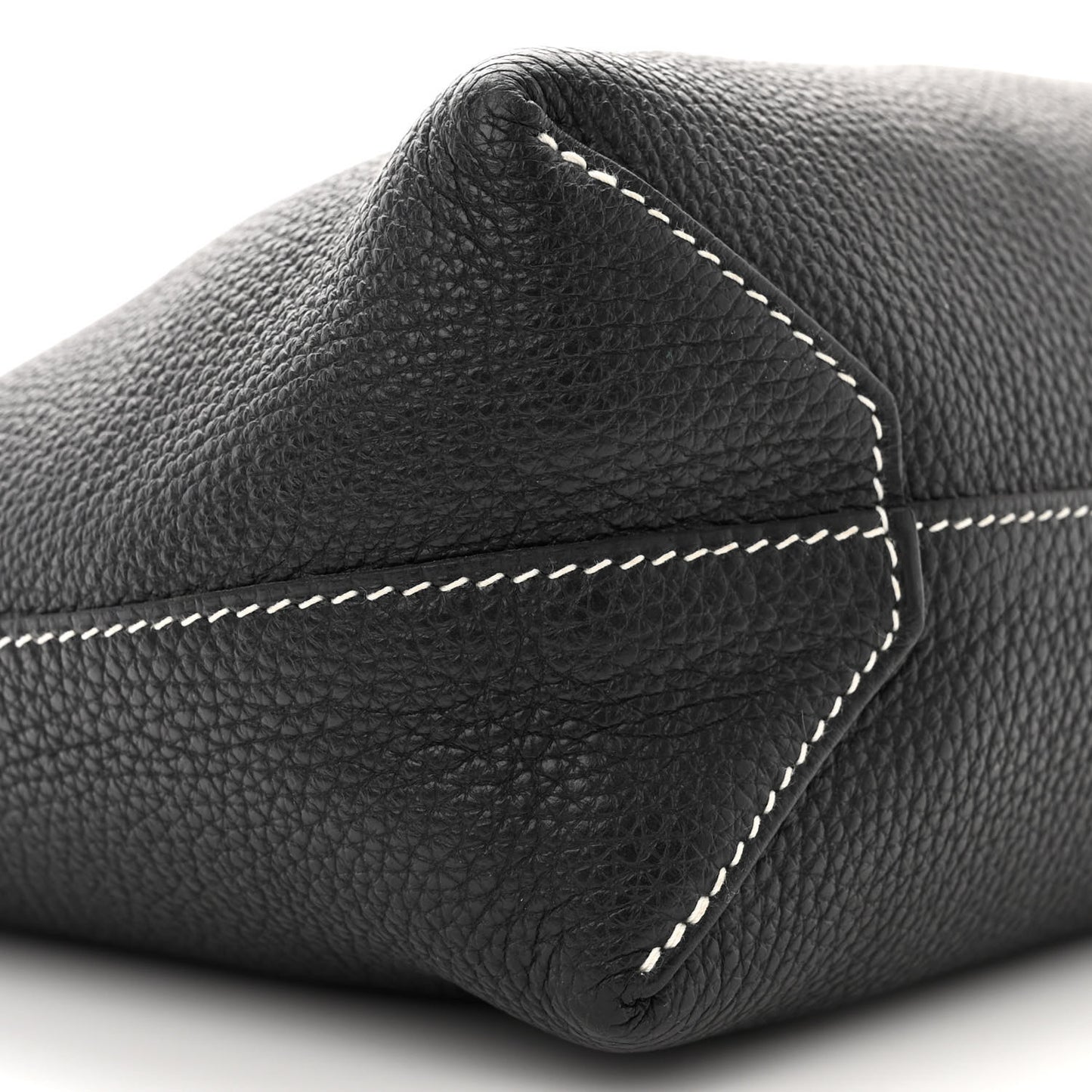 Taurillon Clemence Double Sens 30 Reversible Tote Bleu Nuit Black