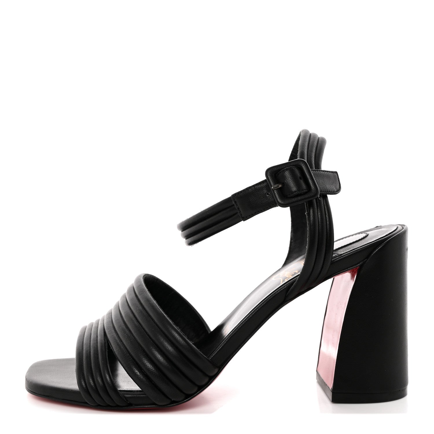 Christian Louboutin Nappa Manola 85 Sandals 38 Black 1 of 9
