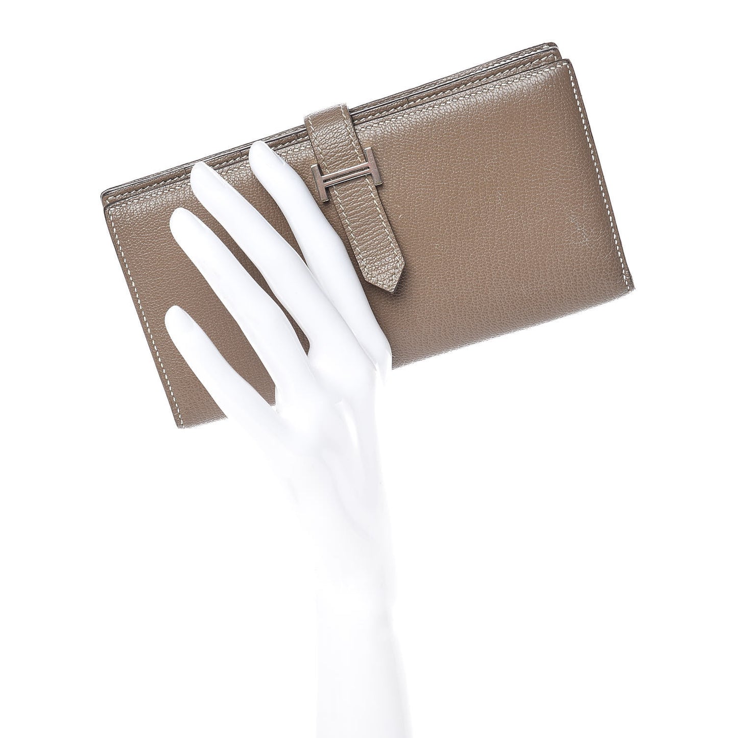 Chèvre Mysore Bearn Gusset Wallet Etoupe
