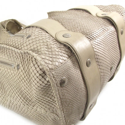 Chloe Python Silverado Tote Ivory 5 of 10