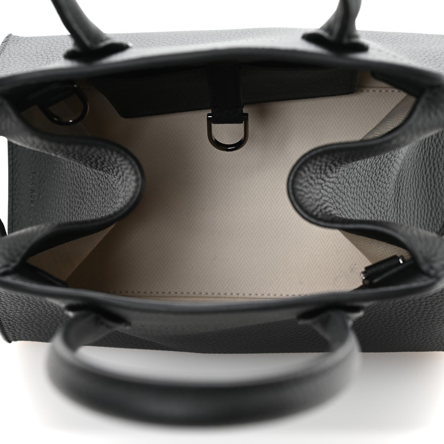Grained Calfskin Soft Margaux 10 Bag Black