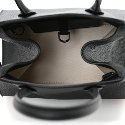 The Row Grained Calfskin Soft Margaux 10 Bag Black 5 of 9