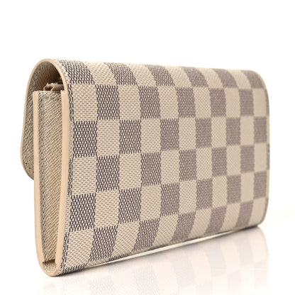 Louis Vuitton Damier Azur Emilie Wallet 3 of 9