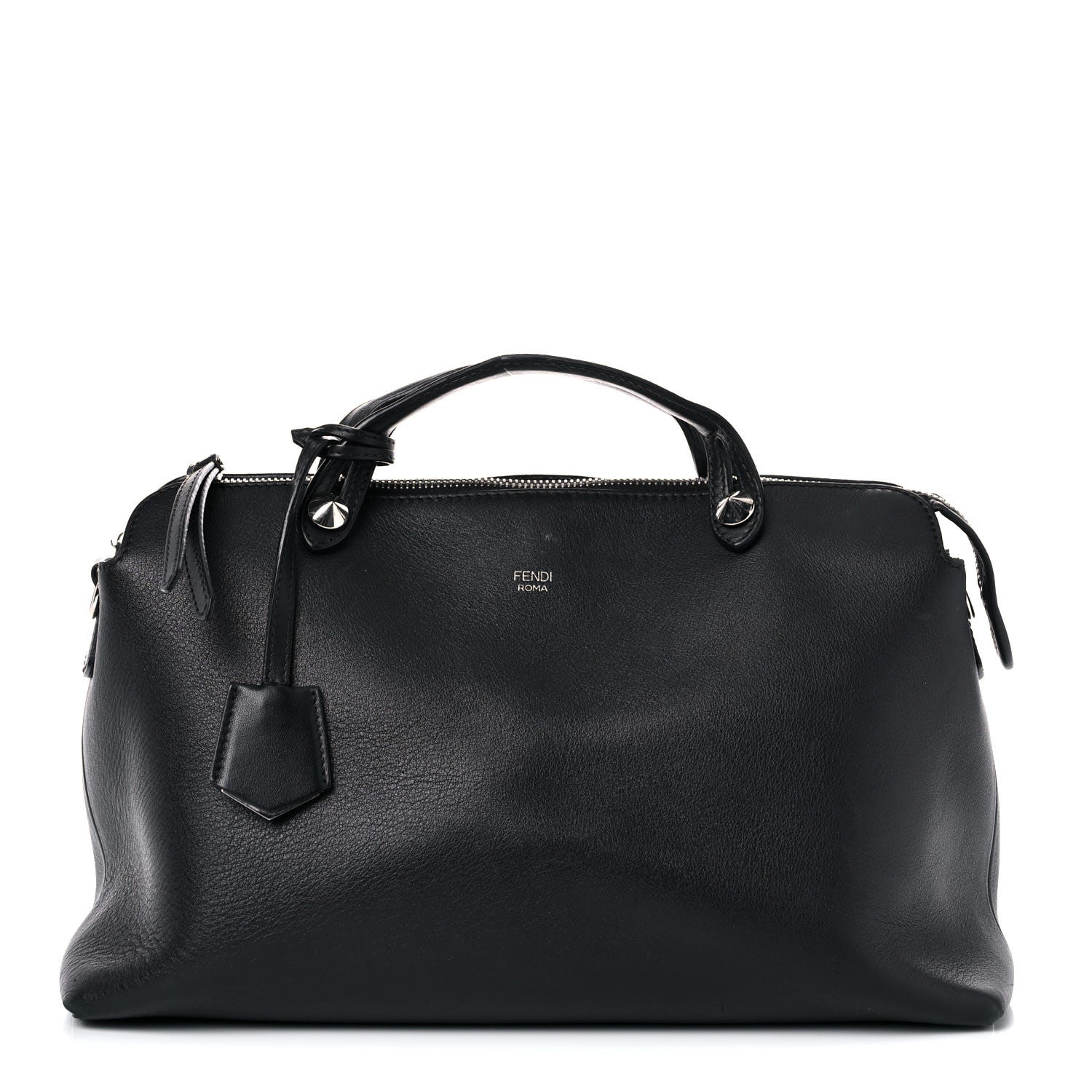 Fendi Vitello Dolce Large By The Way Boston Bag Black 1 of 35