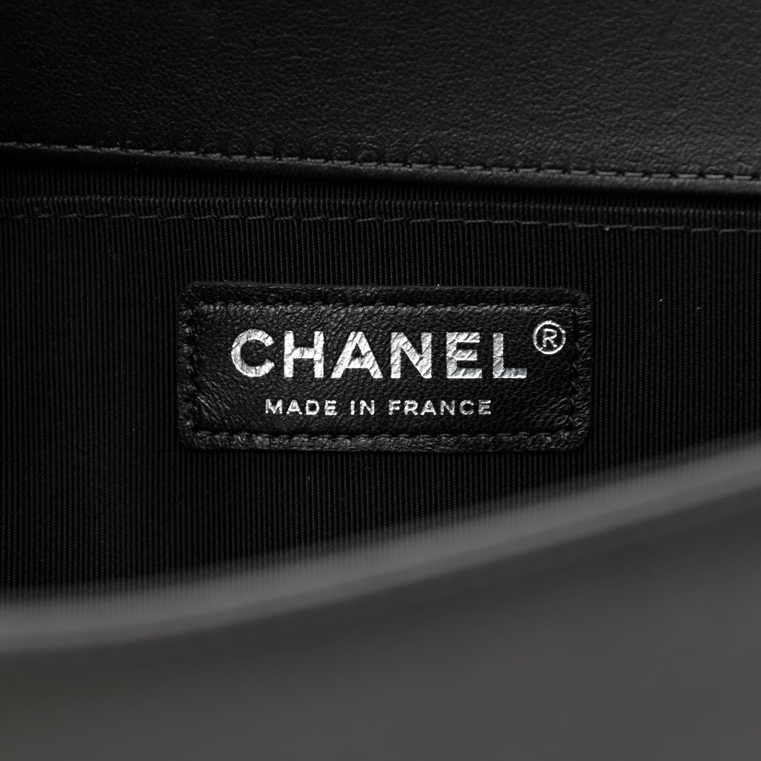Chanel Lambskin Iridescent PVC Chevron Quilted Medium Boy Flap Black Silver 6 of 11