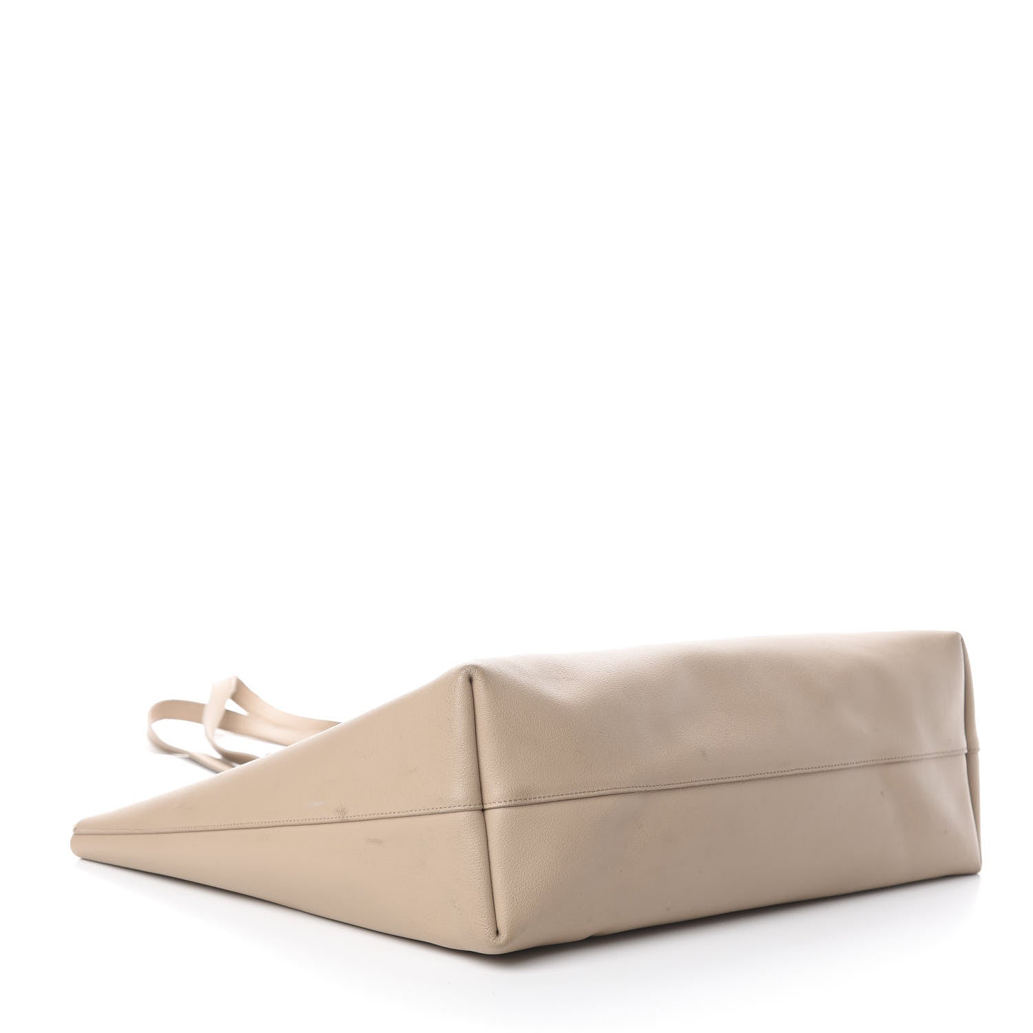 Saint Laurent Calfskin Large Shopping Tote Natural 3 of 8