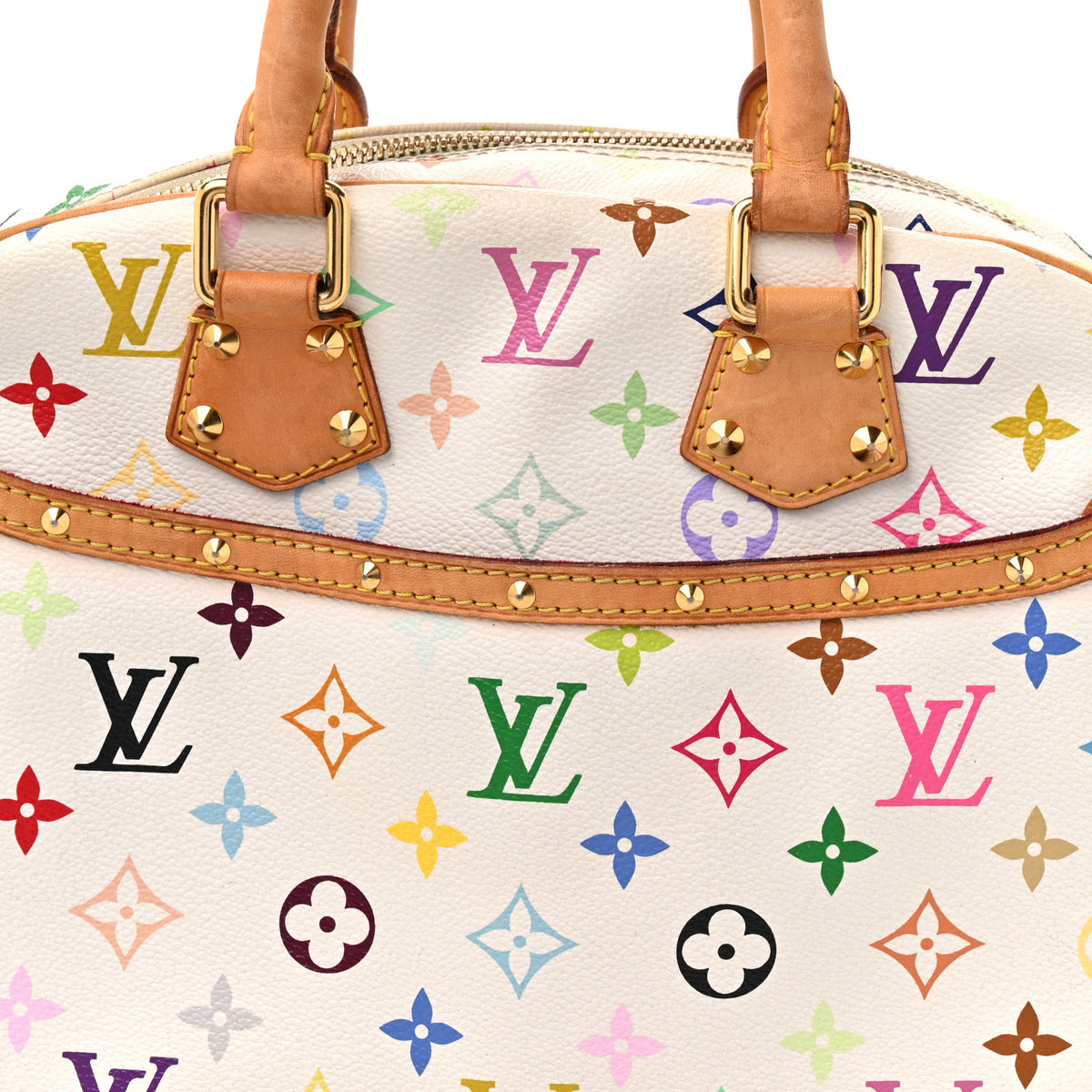 Monogram Multicolor Trouville White
