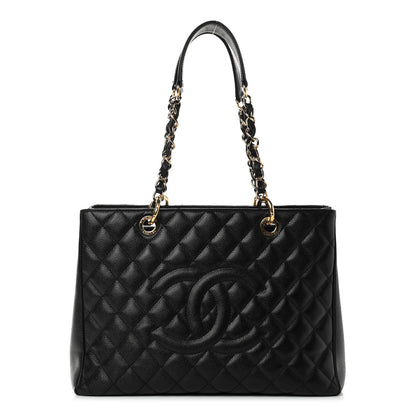Chanel Caviar Quilted Grand Shopping Tote GST Black 1 of 9