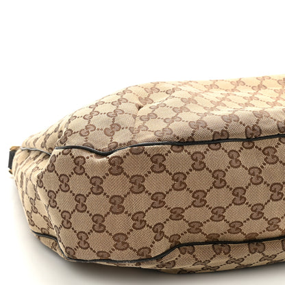 Gucci Monogram Large New Ladies Web Hobo Dark Brown 9 of 13