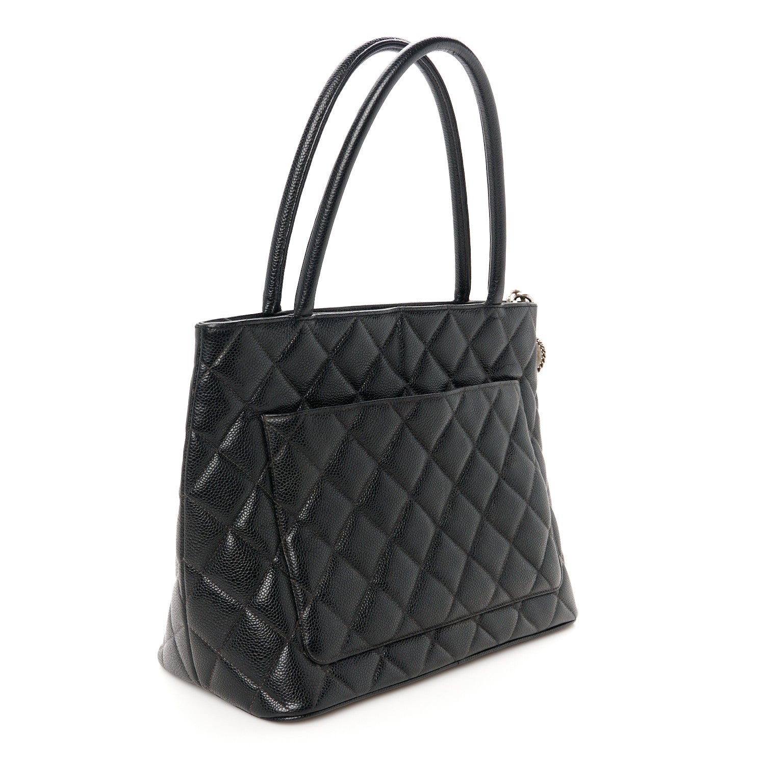 Chanel Caviar Quilted Medallion Tote Black 3 of 10