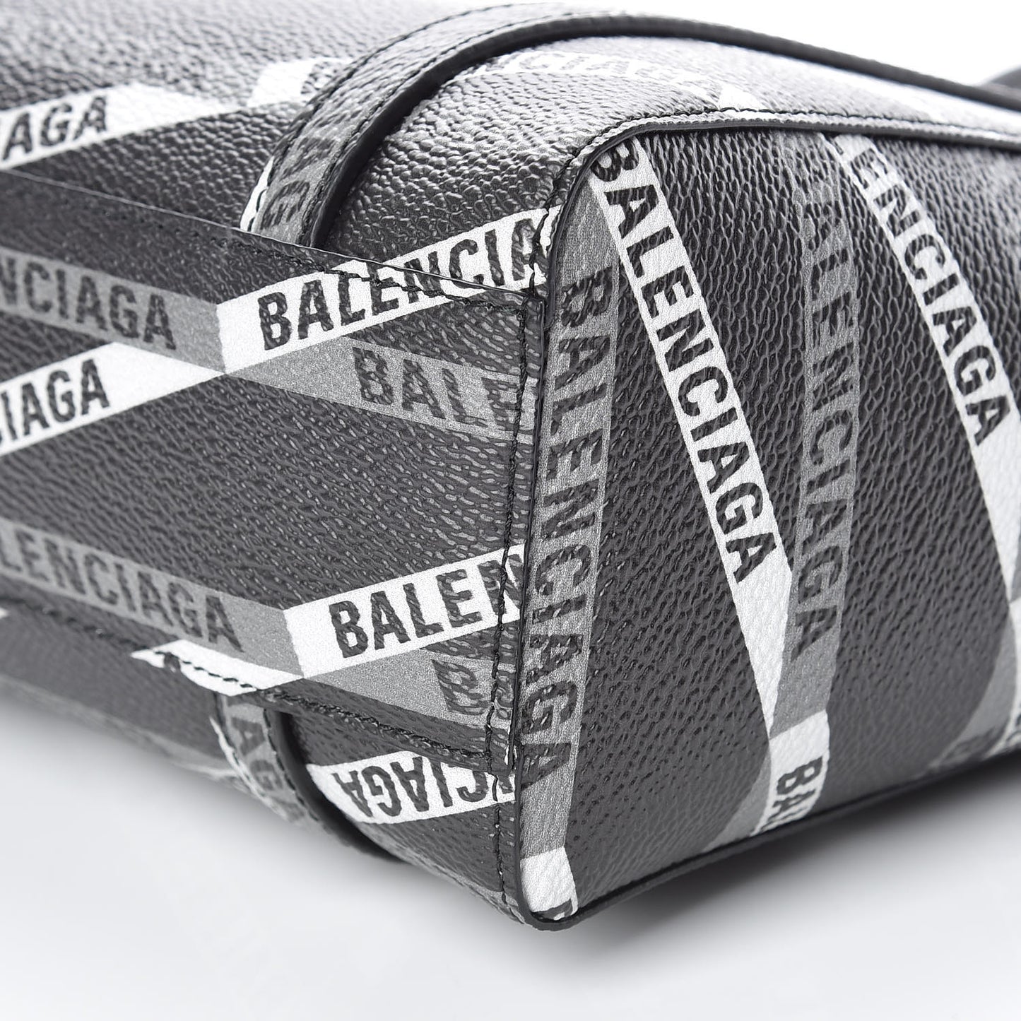 Coated Canvas Losange Monogram Mini Tote Black Grey
