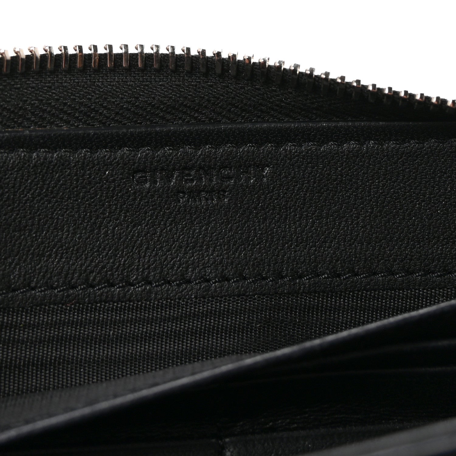 Givenchy Sugar Goatskin Pandora Zip Around Wallet Black 6 of 7