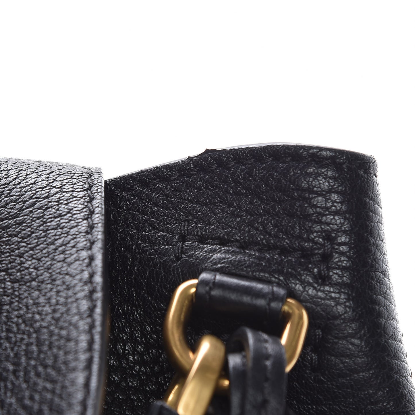 Grained Lambskin Calfskin Medium Lexa Shoulder Bag Black