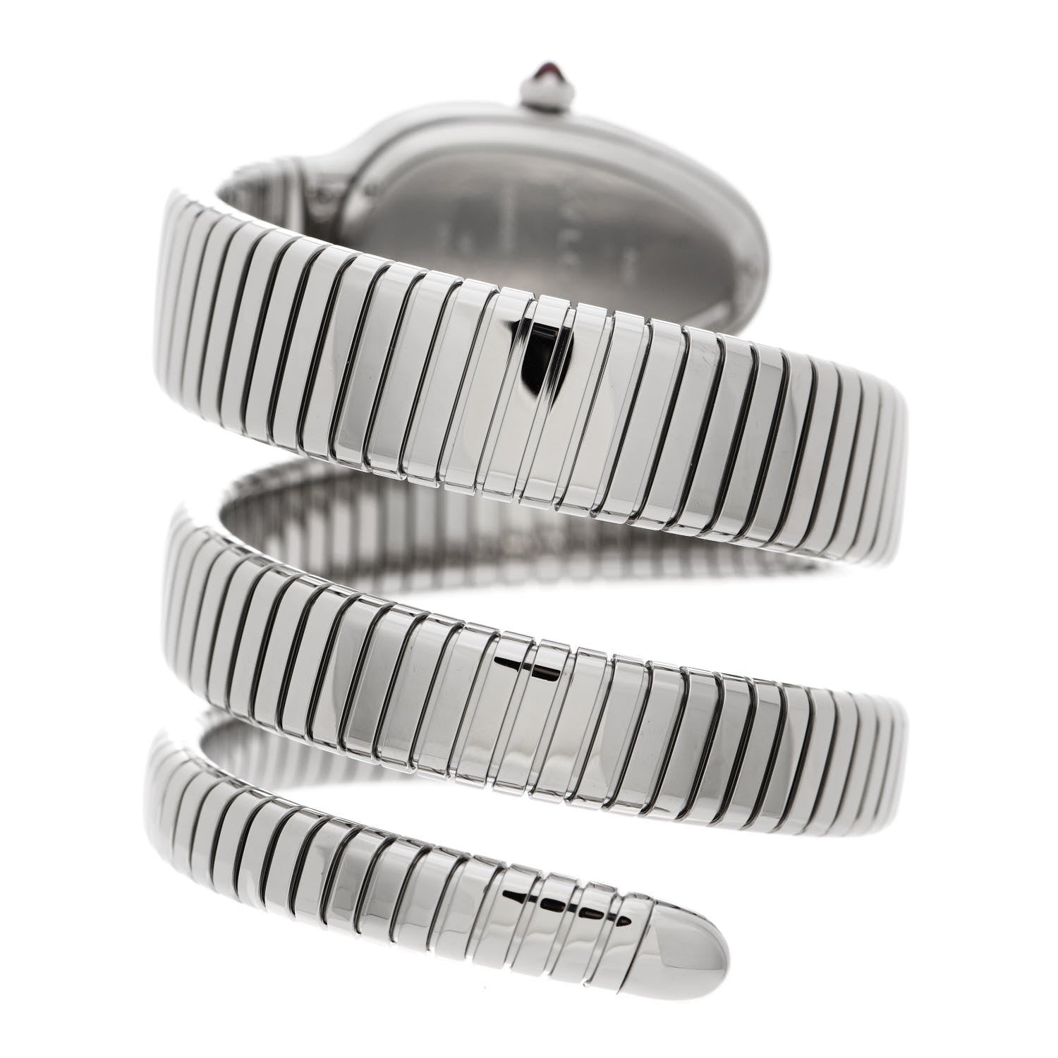 Bulgari Stainless Steel 35mm Serpenti Tubogas Double Spiral Quartz Watch 3 of 5