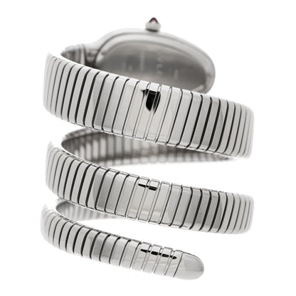 Bulgari Stainless Steel 35mm Serpenti Tubogas Double Spiral Quartz Watch 3 of 5