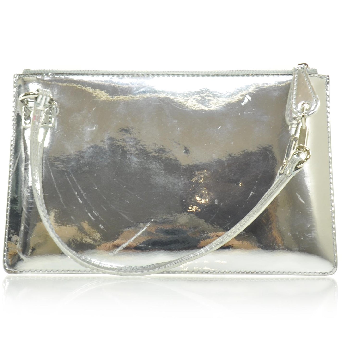 Monogram Miroir Inventeur Pochette Plat Silver