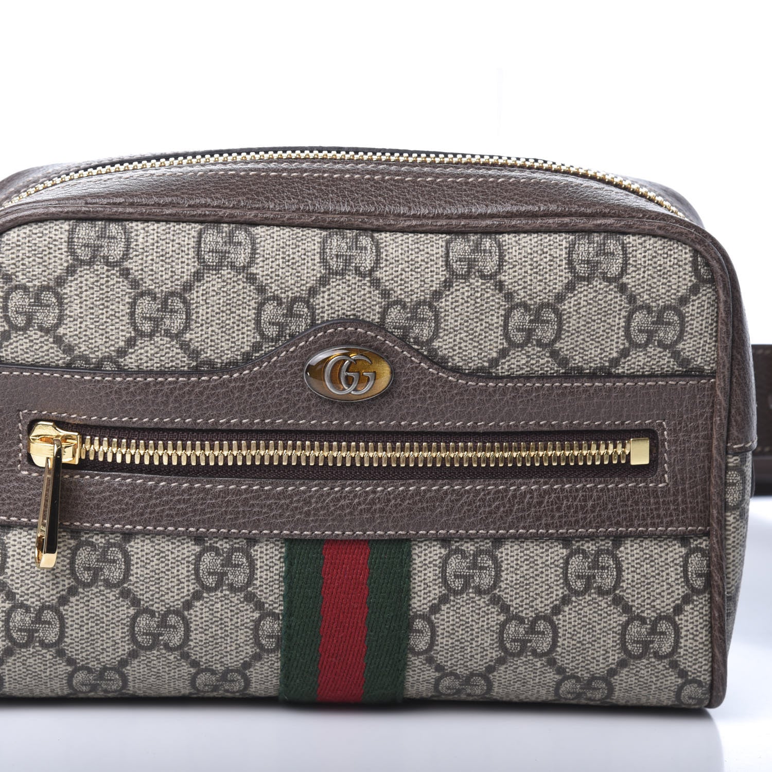 Gucci GG Supreme Monogram Web Small Ophidia Belt Bag 95 38 Dark Brown 7 of 9