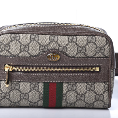 Gucci GG Supreme Monogram Web Small Ophidia Belt Bag 95 38 Dark Brown 7 of 9
