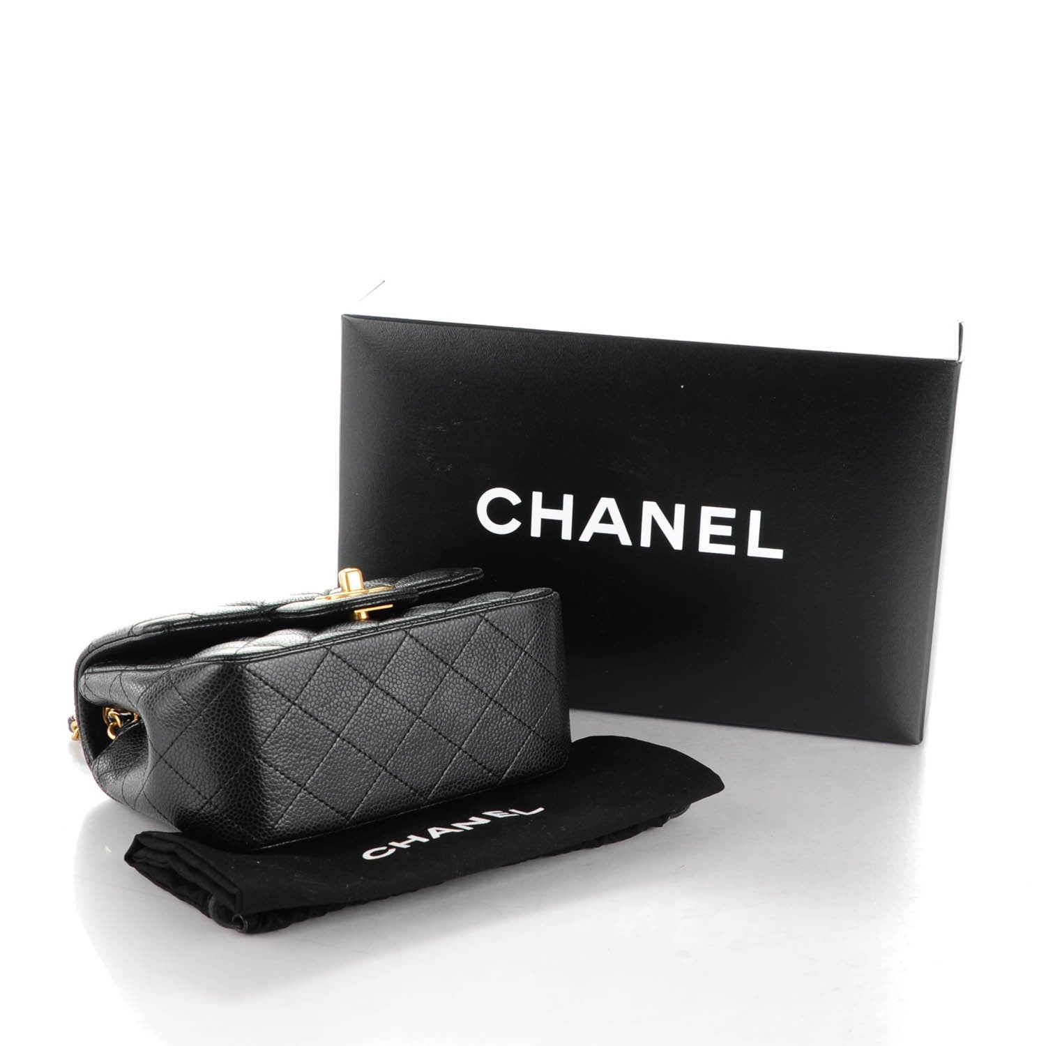 Chanel Caviar Quilted Mini Square Flap Black 4 of 8