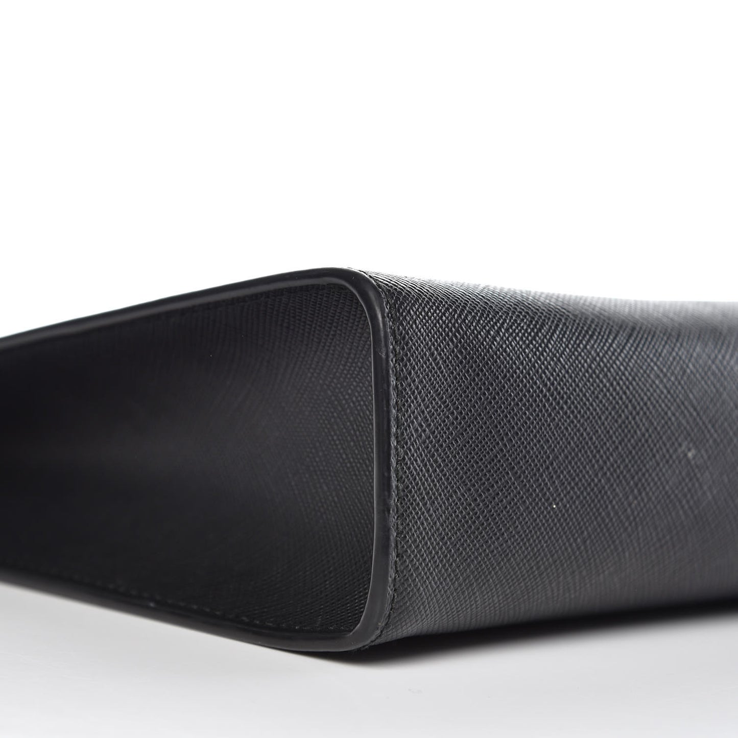 Saffiano Pouch Wristlet Black
