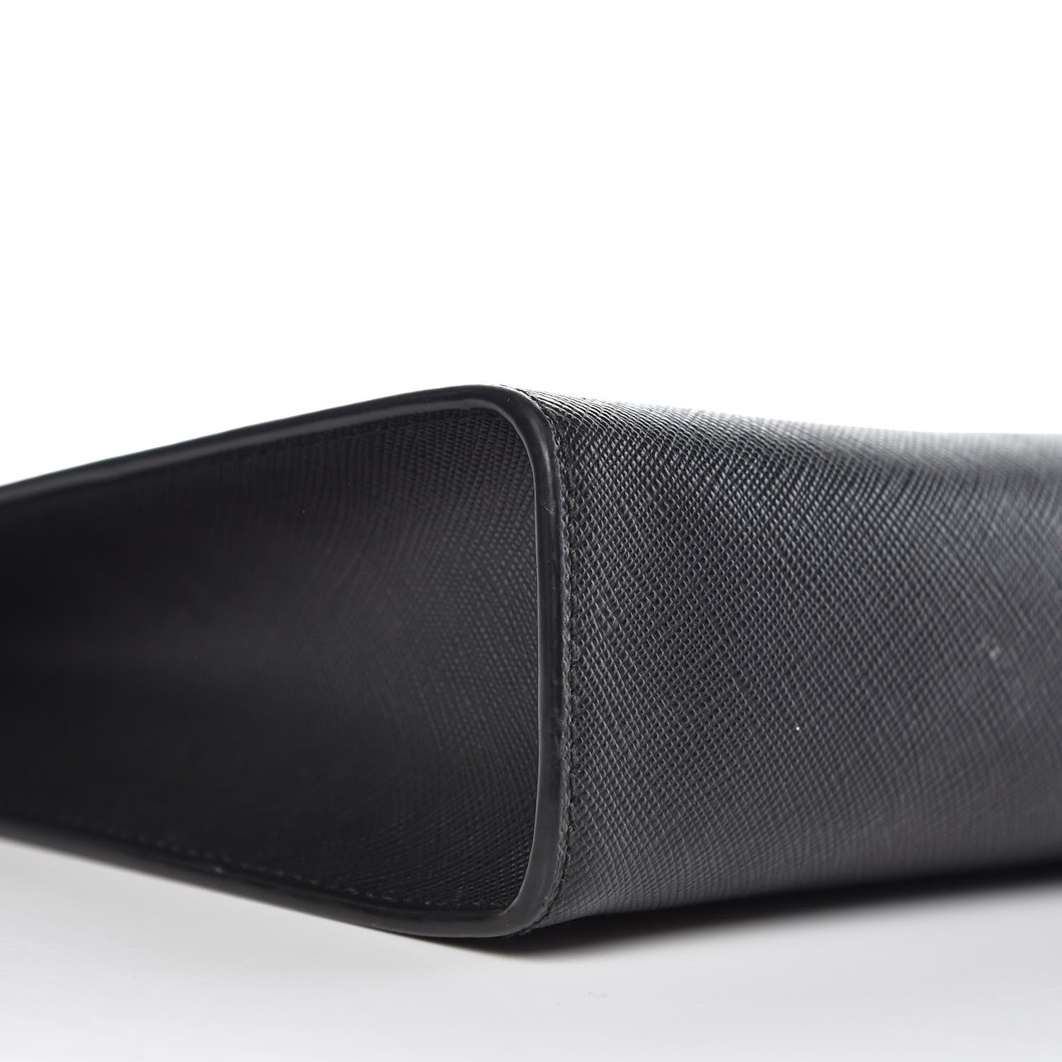 Prada Saffiano Pouch Wristlet Black 11 of 13