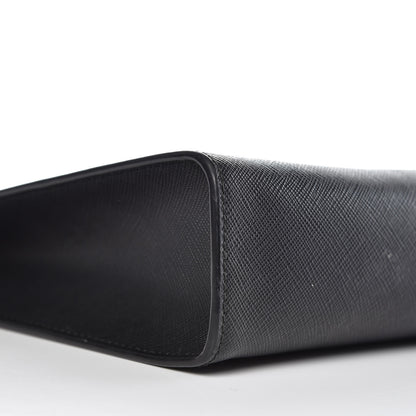 Prada Saffiano Pouch Wristlet Black 11 of 13