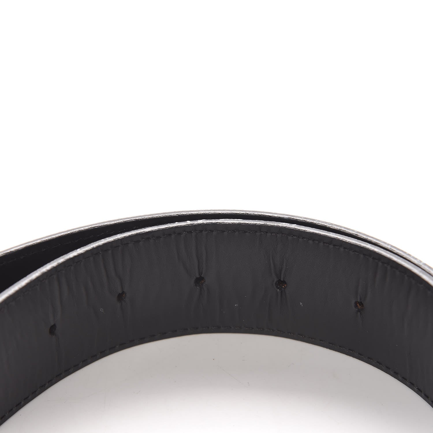 Louis Vuitton Calfskin Monogram 40mm LV Initiales Reversible Belt 85 34 Black 8 of 10