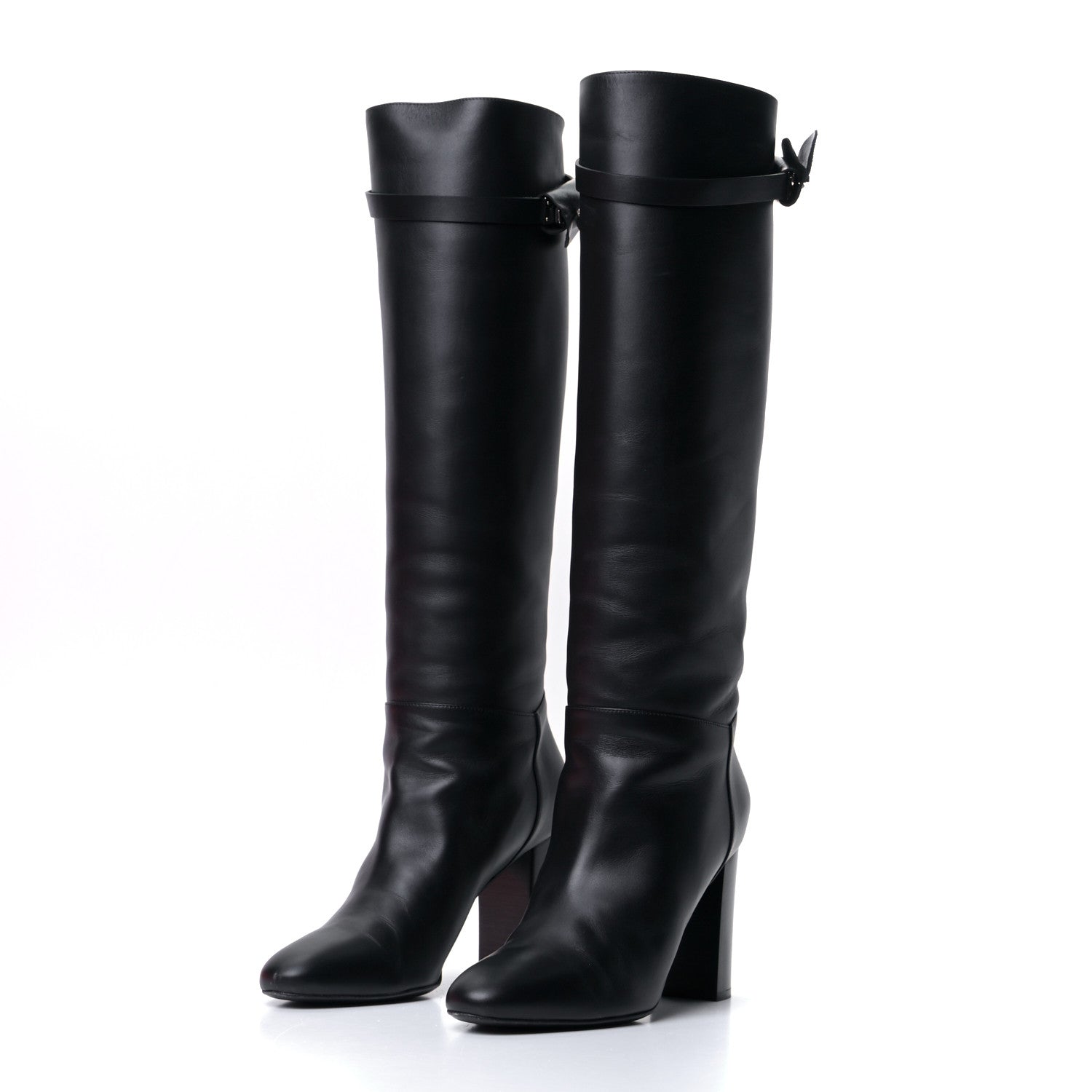 Hermes Heritage Calfskin Story Boots 40 Black 6 of 17