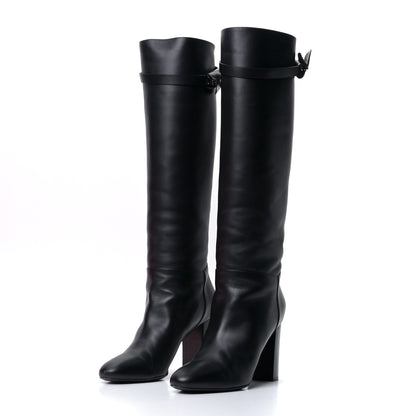 Hermes Heritage Calfskin Story Boots 40 Black 6 of 17
