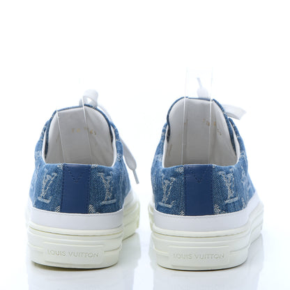 Louis Vuitton Denim Monogram Stellar Sneakers 37 Bleu Jeans Blue 4 of 10