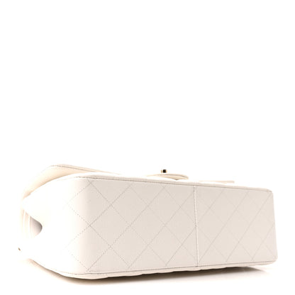 Chanel Caviar Quilted Jumbo Double Flap White 4 of 10