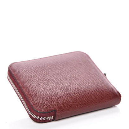 Hermes Epsom Silk'In Compact Wallet Rouge H Jaune Ambre Rose Ete 4 of 14
