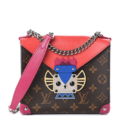 Louis Vuitton Monogram Tribal Mask Pochette PM Rouge 1 of 7