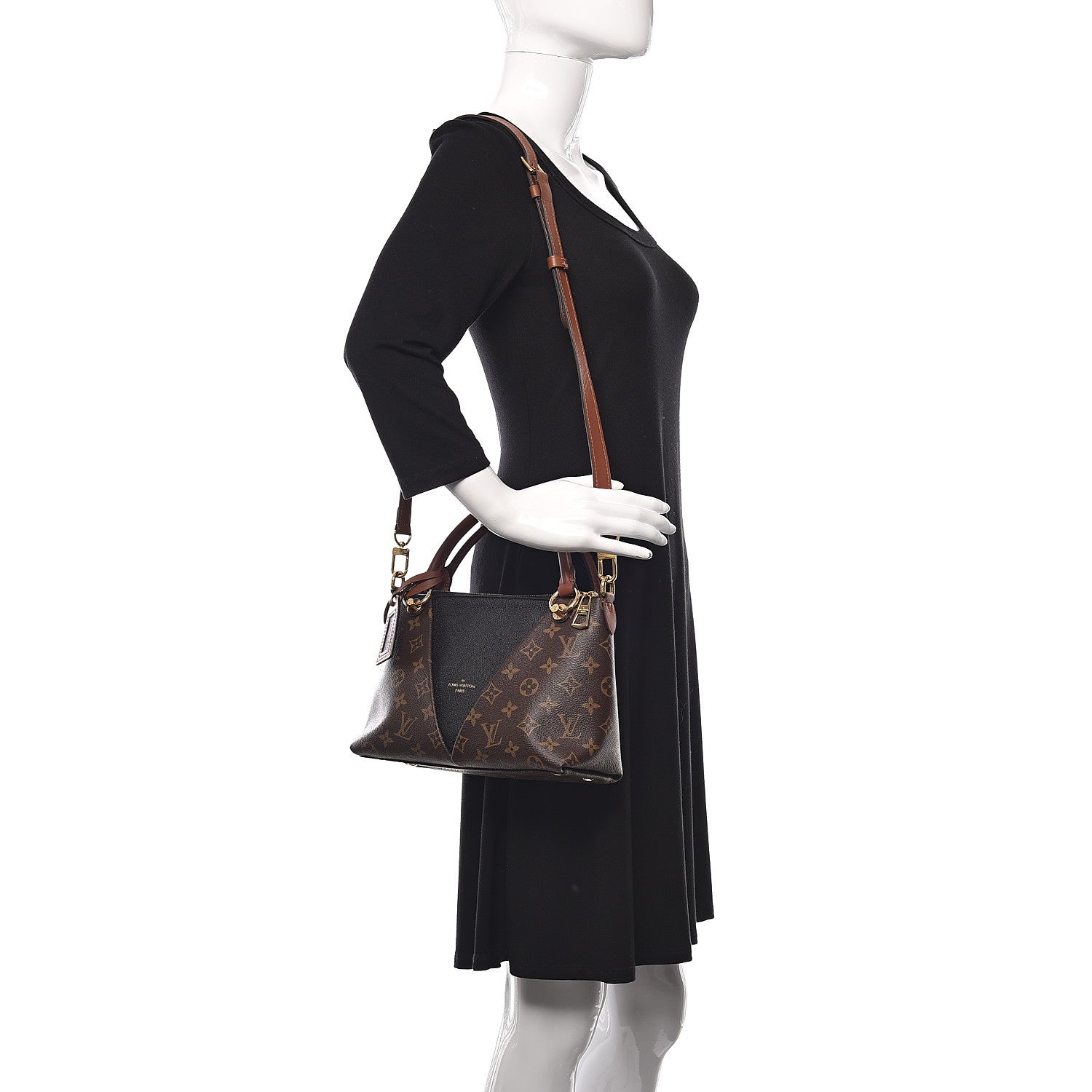 Louis Vuitton Monogram V Tote BB Black 2 of 9
