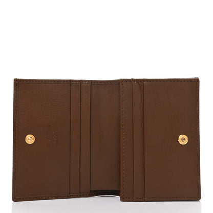 Gucci GG Supreme Monogram Horsebit 1955 Card Case Wallet Beige Ebony Brown Sugar 5 of 8