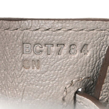 Hermes Togo Birkin 25 Gris Pale 7 of 10