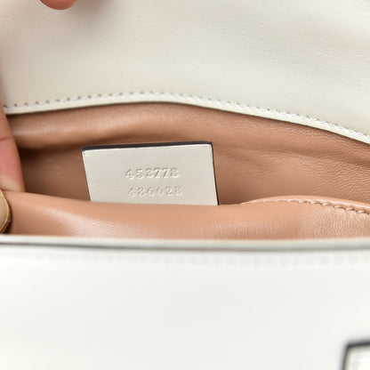 Gucci Nappa Pearl Studded Mini Queen Margaret Broadway Shoulder Bag Mystic White 7 of 10