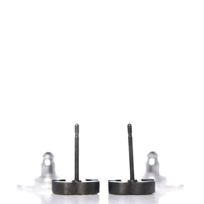 Chanel Crystal Mini CC Earrings Black 3 of 4