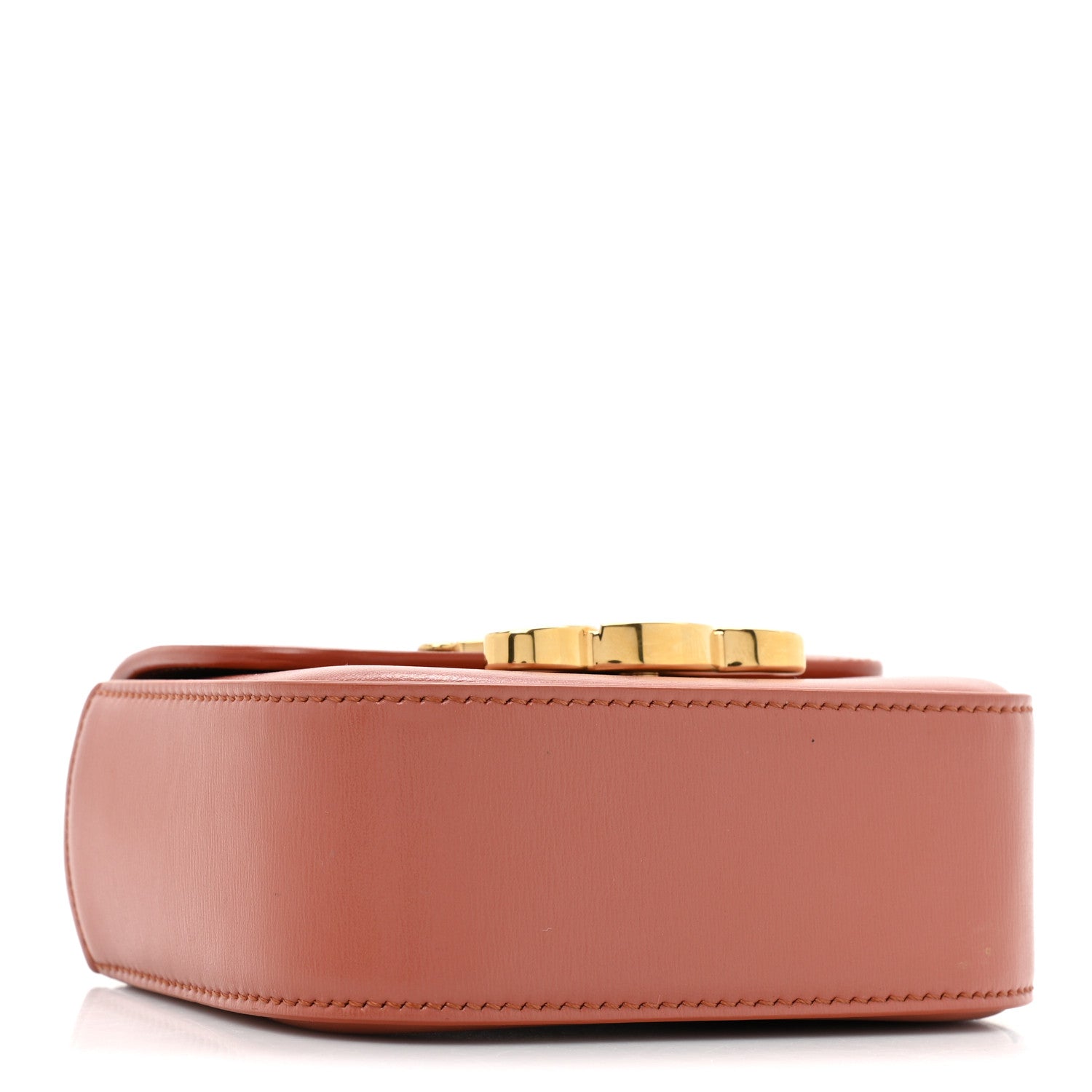 Celine Shiny Calfskin Mini Triomphe Terracotta 4 of 10