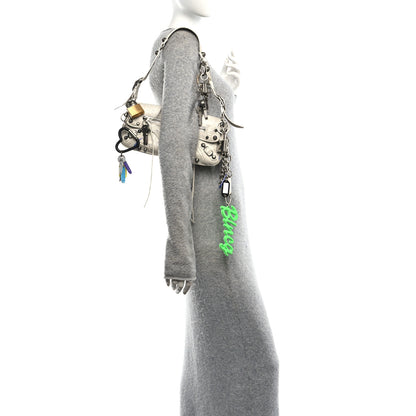 Balenciaga Agneau Arena Charms Small Le Cagole Sling Bag Optic White 2 of 10