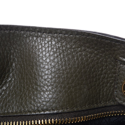 Prada Vitello Daino Hobo Dark Green 9 of 18