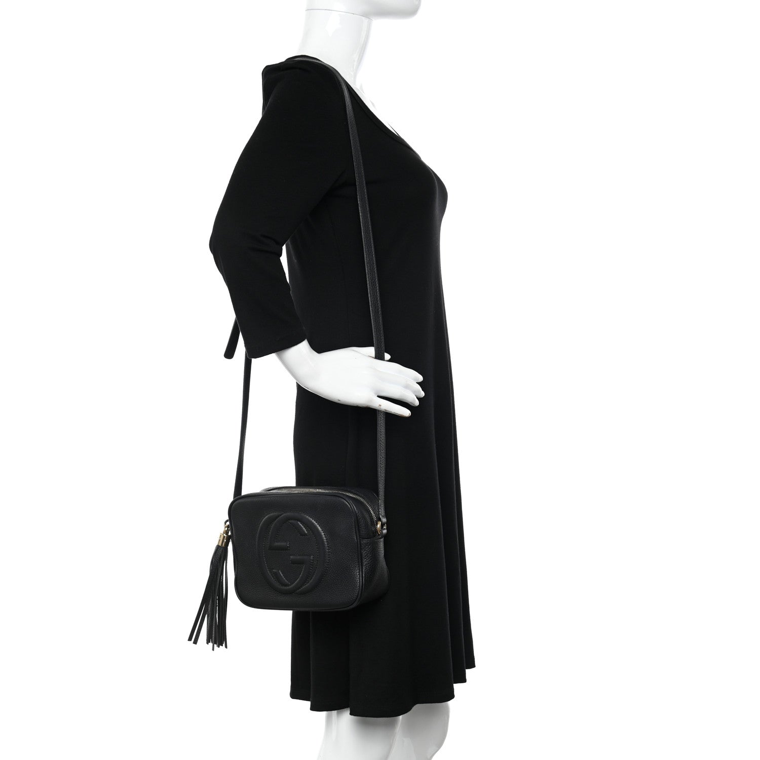 Gucci Pebbled Calfskin Small Soho Disco Bag Black 2 of 23