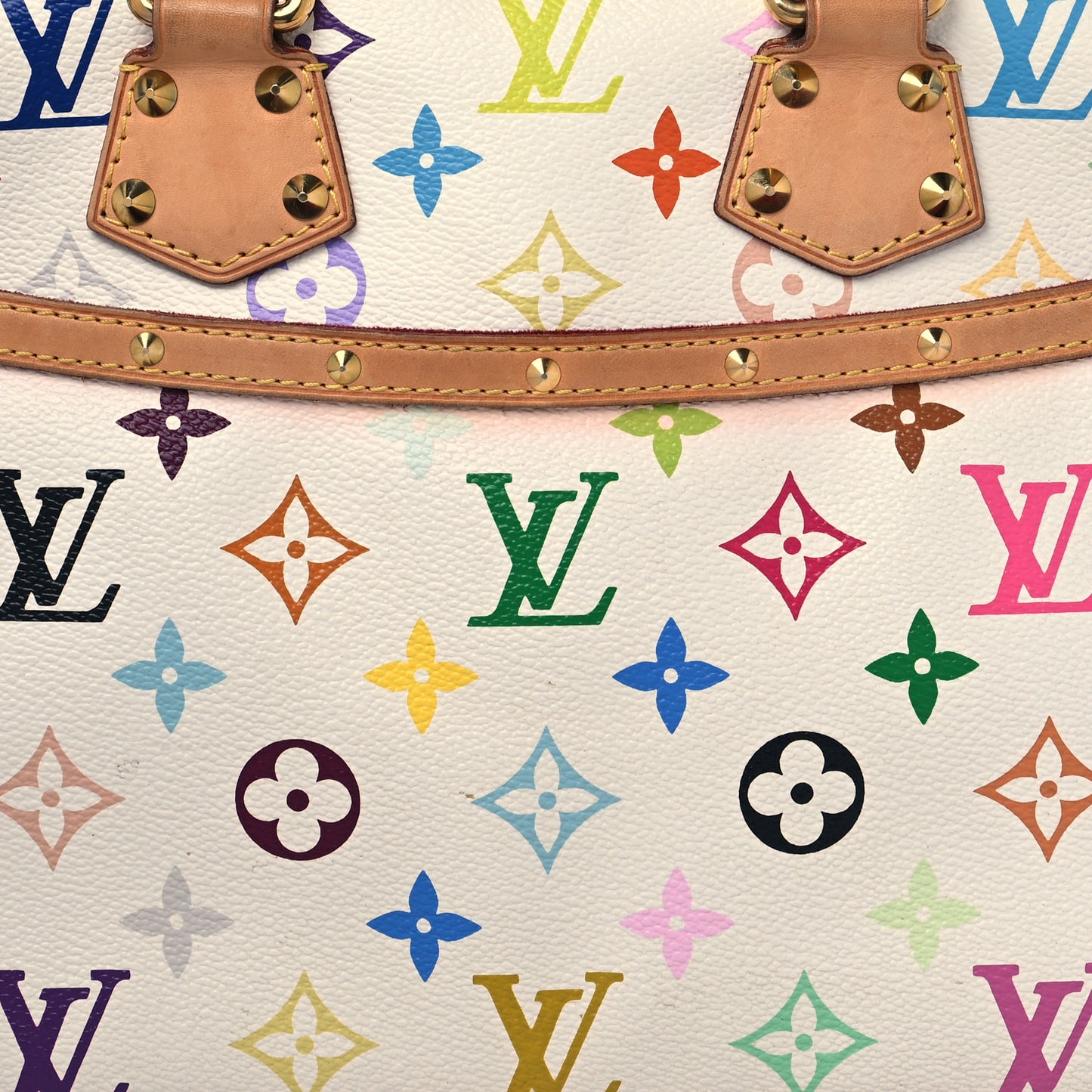 Monogram Multicolor Trouville White