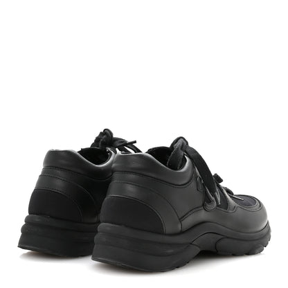 Chanel Calfskin Lambskin CC Uniform Sneakers 40 Black 5 of 8