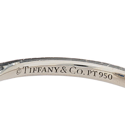 Tiffany Platinum Diamond Blue Sapphire Soleste Ring 47 4 5 of 7